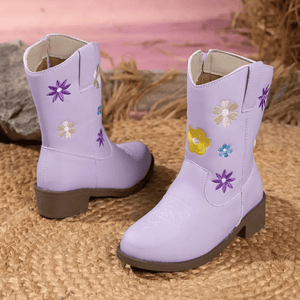 Lila cowboyboots för flickor