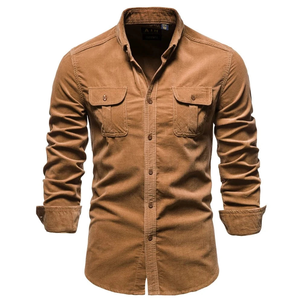 Manchester skjorta herr i slim fit Brun / M