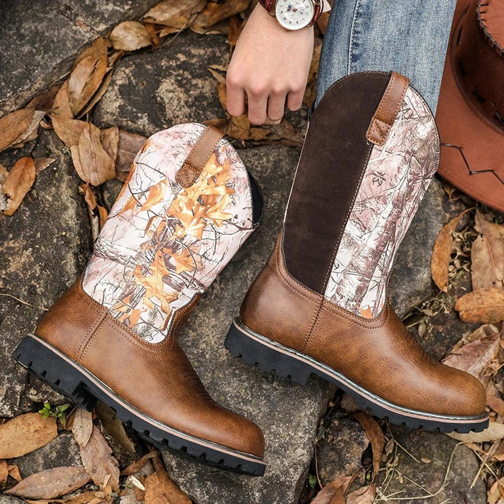 Camo cowboy boots