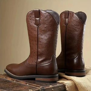 Ostrich cowboy boots