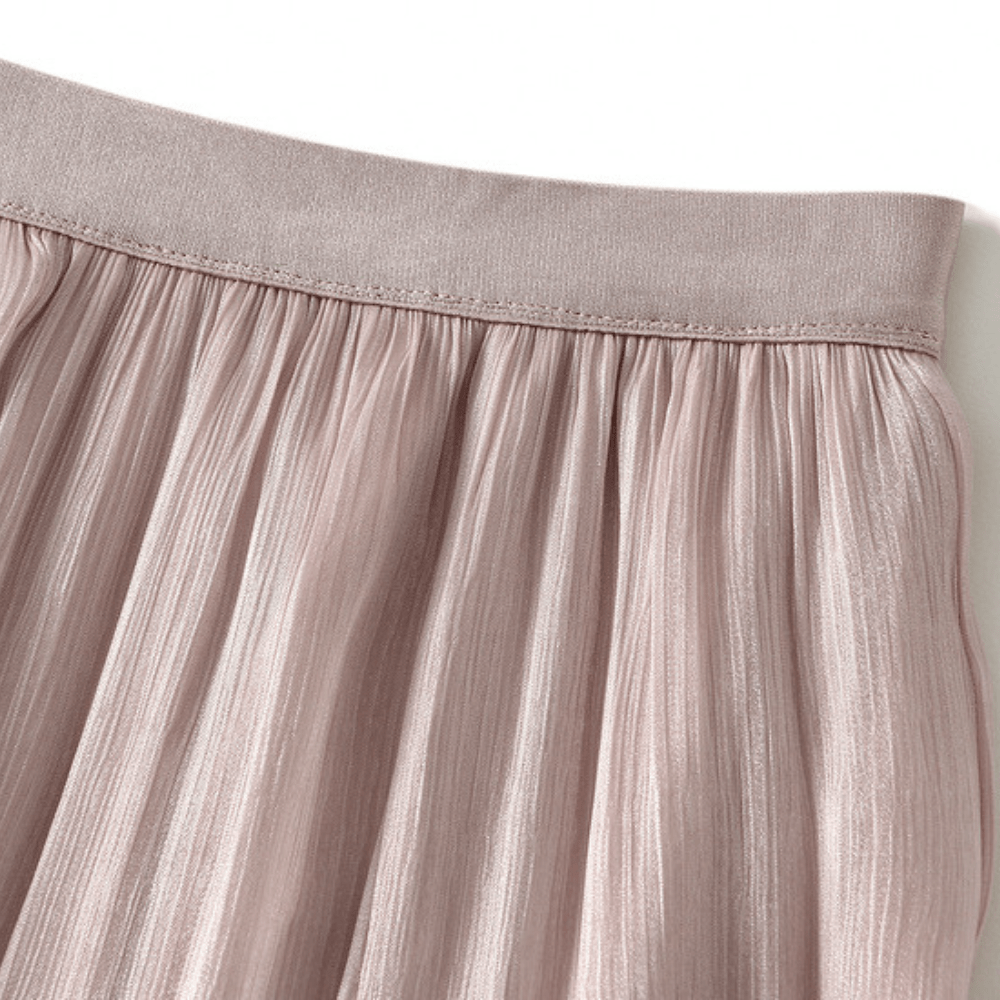 Midikjol med asymmetrisk drapering