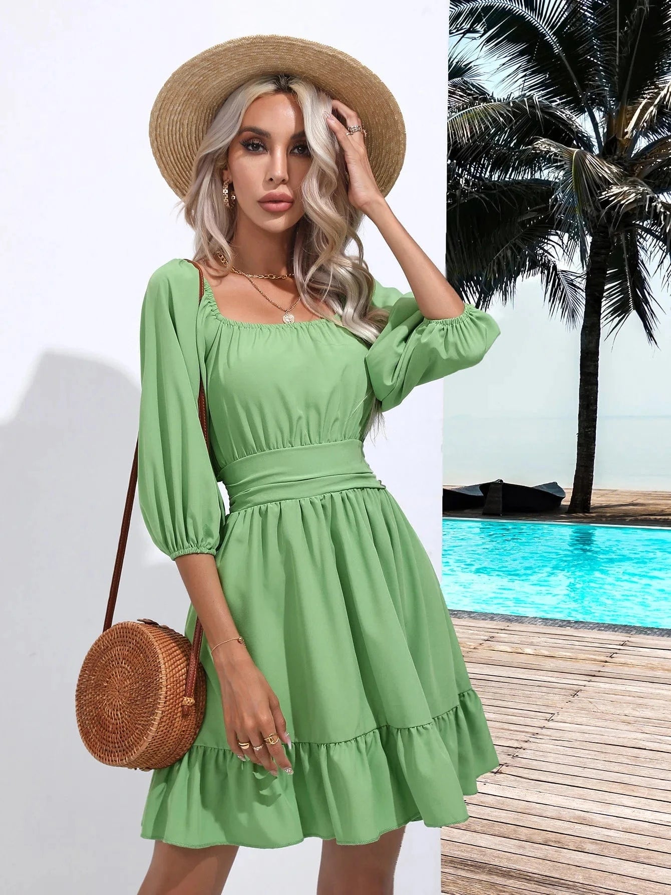 Mini klänning sommar