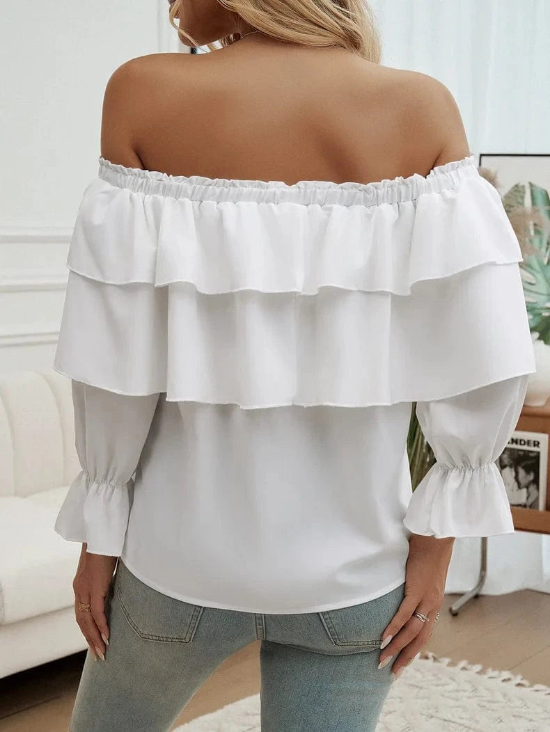 Off shoulder blus