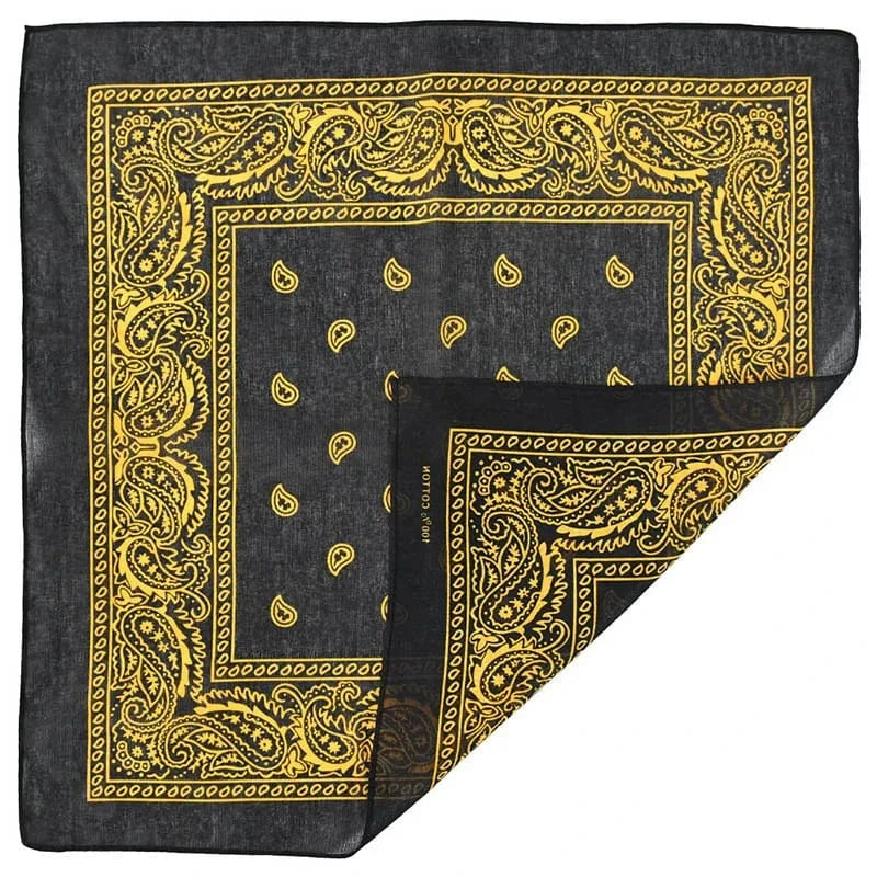 Paisley Svart Bandana