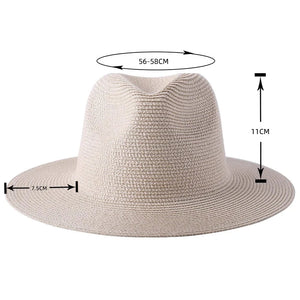 Panama cowboyhatt i strå