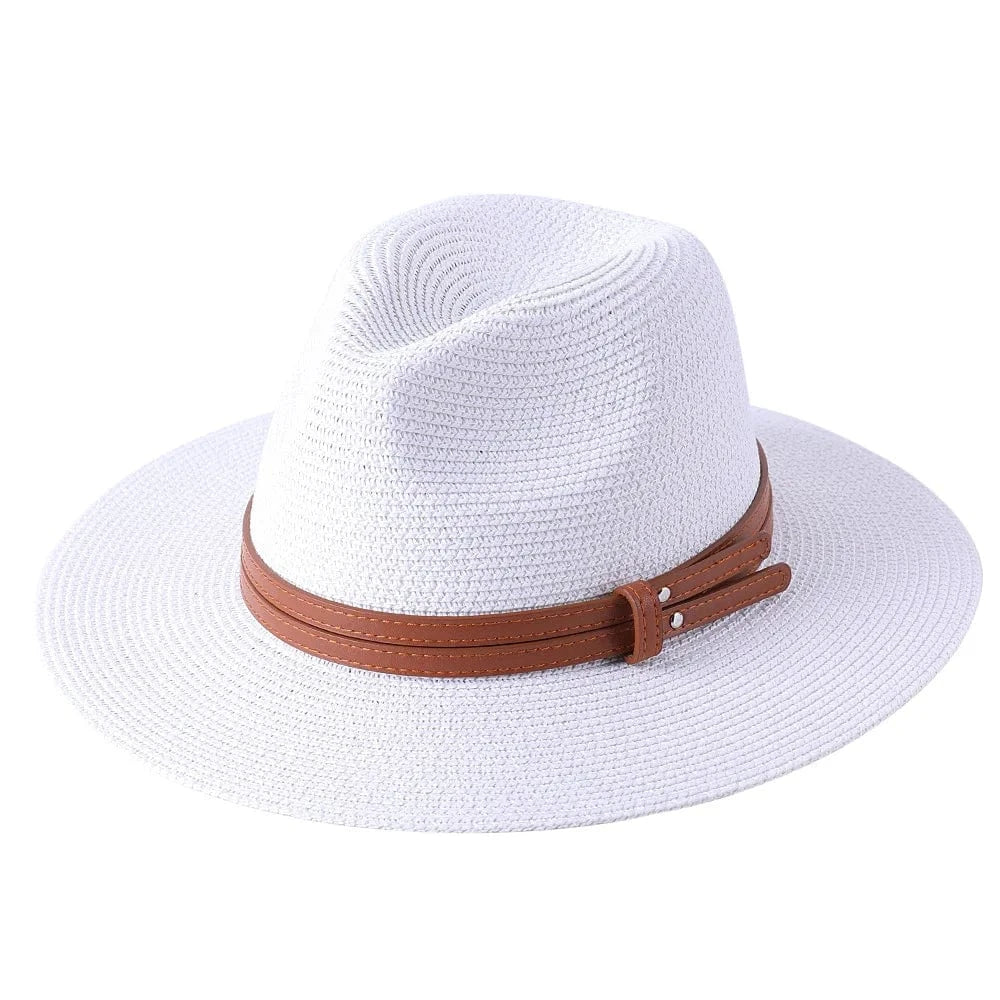 Panama cowboyhatt i strå Vit 1 / 59cm