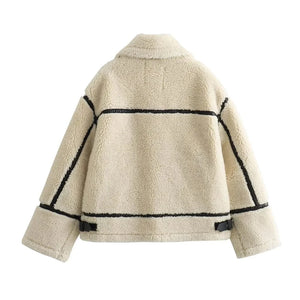 Pile jacka dam beige