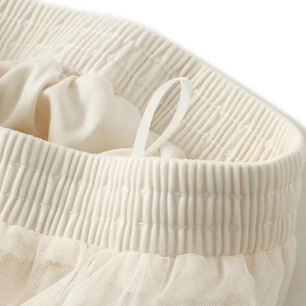 Romantisk midikjol tyll med rosetter