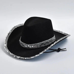 Rosa cowboyhatt black / One Size