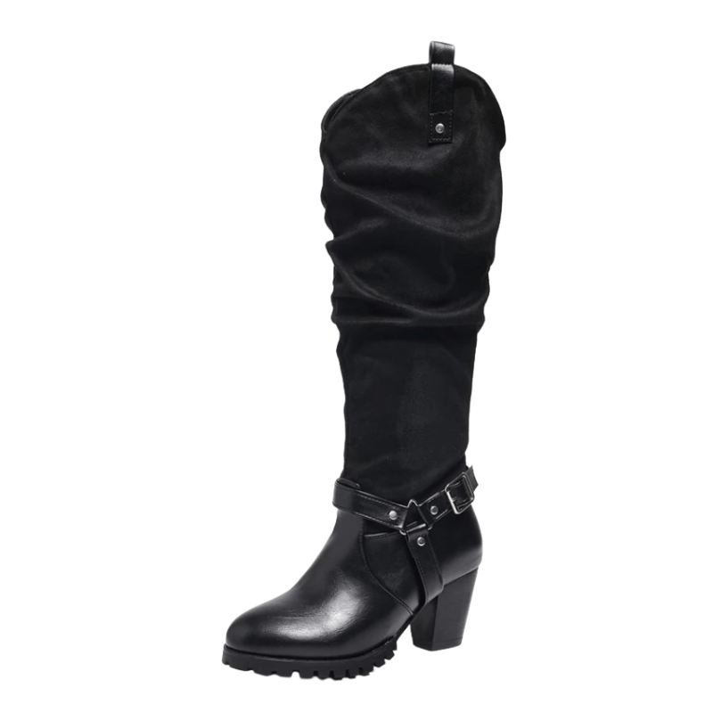 Slouch western boots Svart / 35