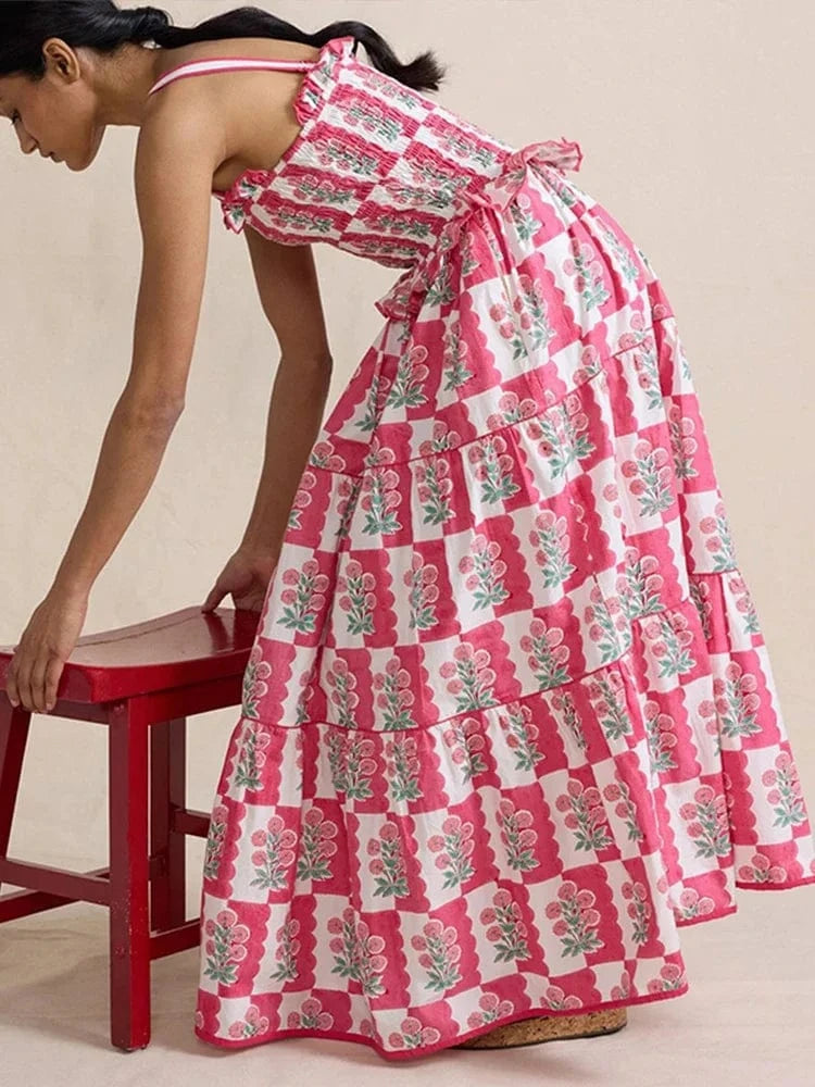 Smockad klänning