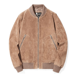 Suede jacka herr Kognac / S