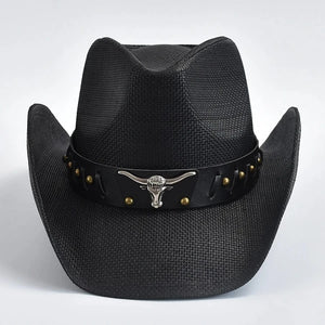 Svart cowboyhatt Svart 2 / One Size