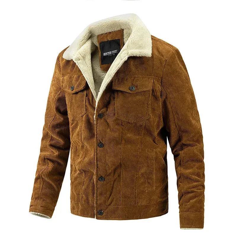 Teddy jacka herr M / Brun