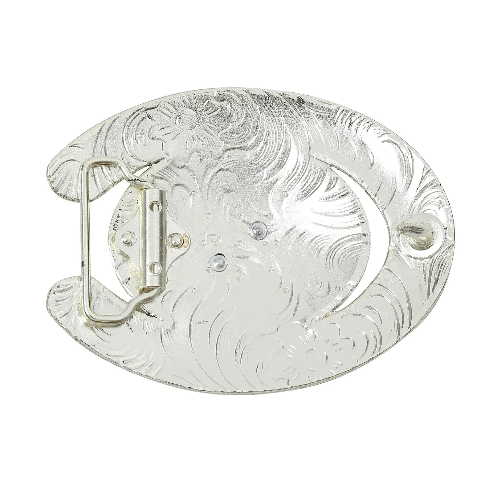 Texas Bältesspänne western Silver flerfärgad