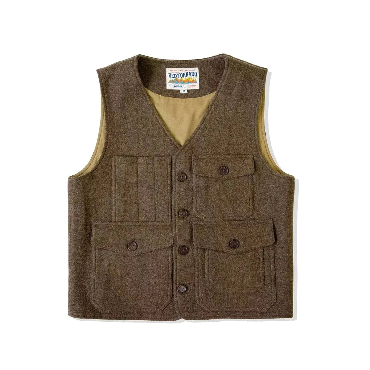 Tweed väst Brun / S