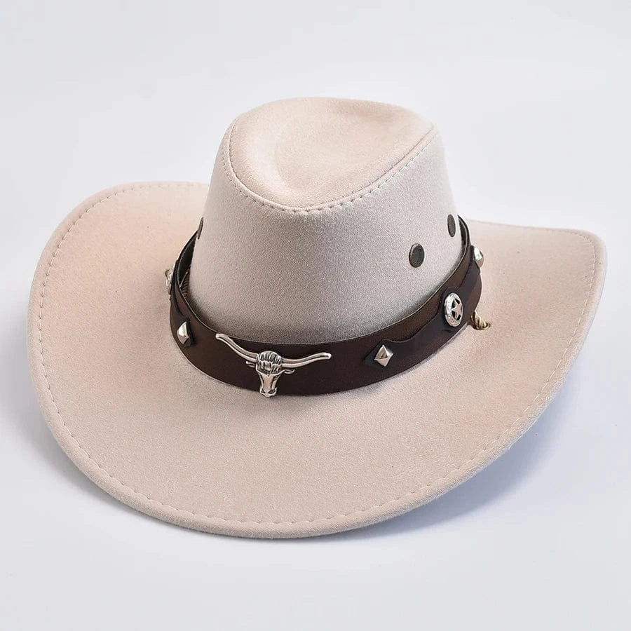 Ullfilt cowboyhatt Beige / 56-58cm