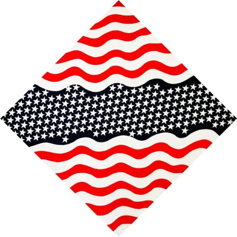 USA bandana Röd vit och blå 2