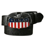 USA Cowboybälte Svart / 120cm