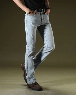 Utsvängda jeans för herr