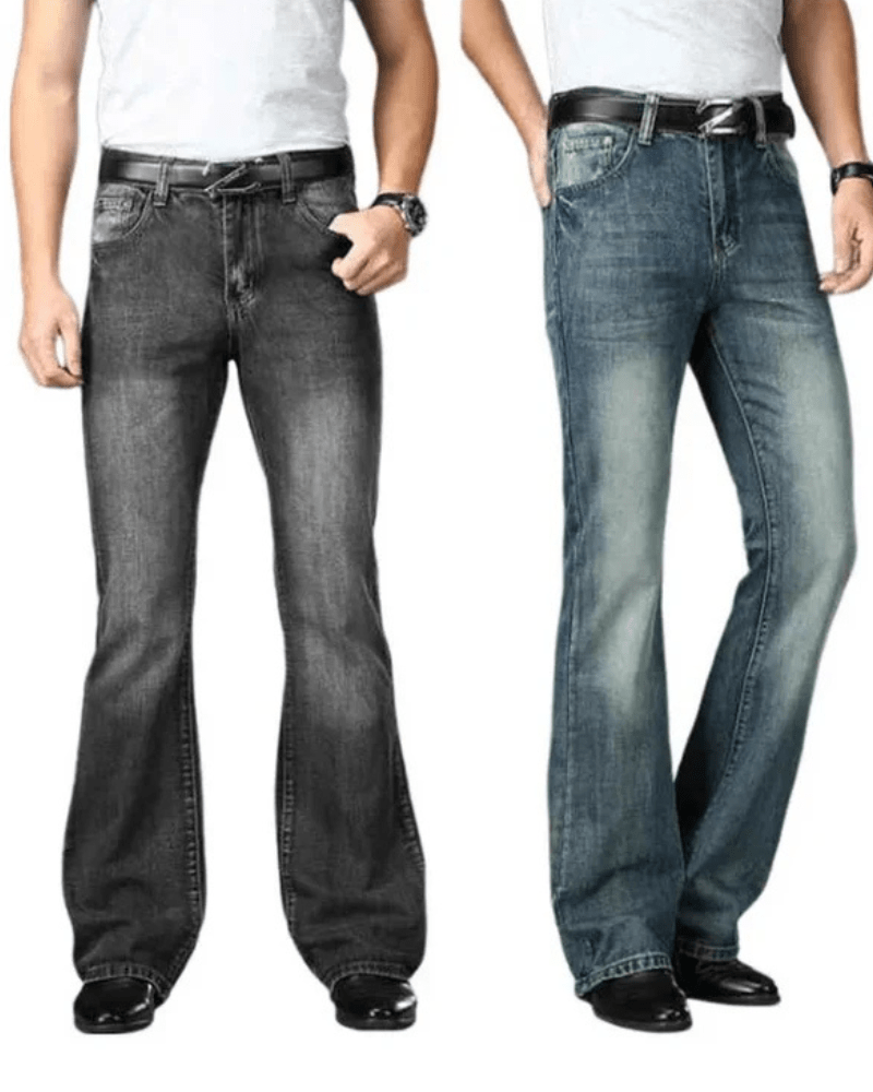 Utsvängda jeans herr