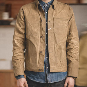Vaxad canvas jacka Sand / M