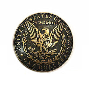 Vintage concho med dollarörn Antik guld