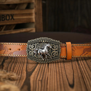 Vintage cowboybälte häst