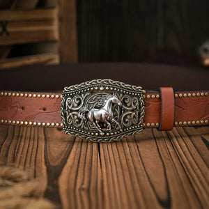 Vintage cowboybälte häst