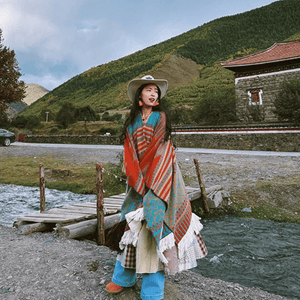 Vintage poncho