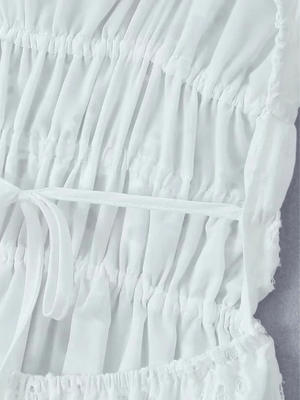 Vit klänning broderi anglaise