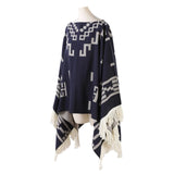 Western poncho Marinblå / One Size