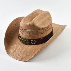 Westernhatt med ventilerad krona Ljusbrun / One Size