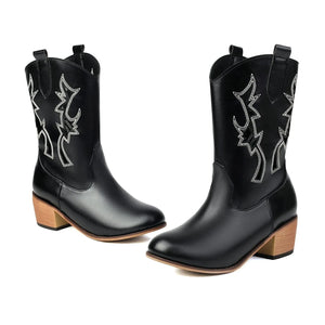 Cowgirl Boots med Utskärningar
